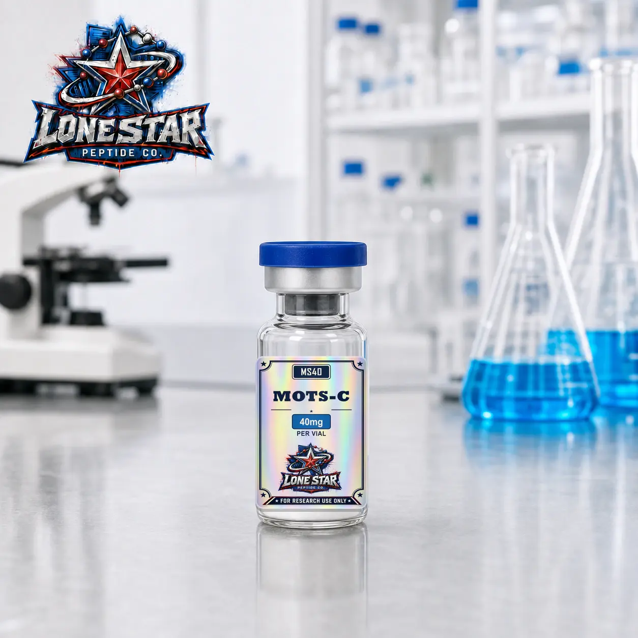 MOTS-c — 40 mg Lone Star Peptide Co. vial